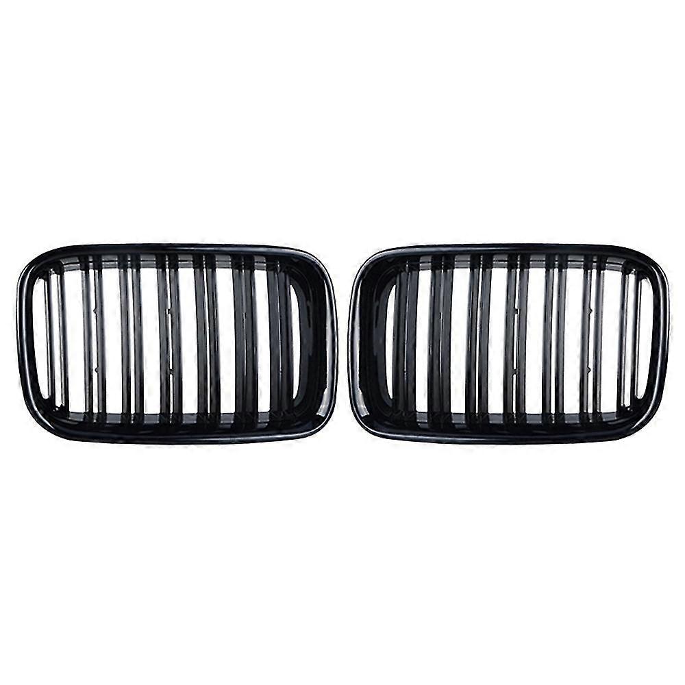 Pare-chocs avant noir brillant Rein Double Line Grill Pour-bmw E36 325i