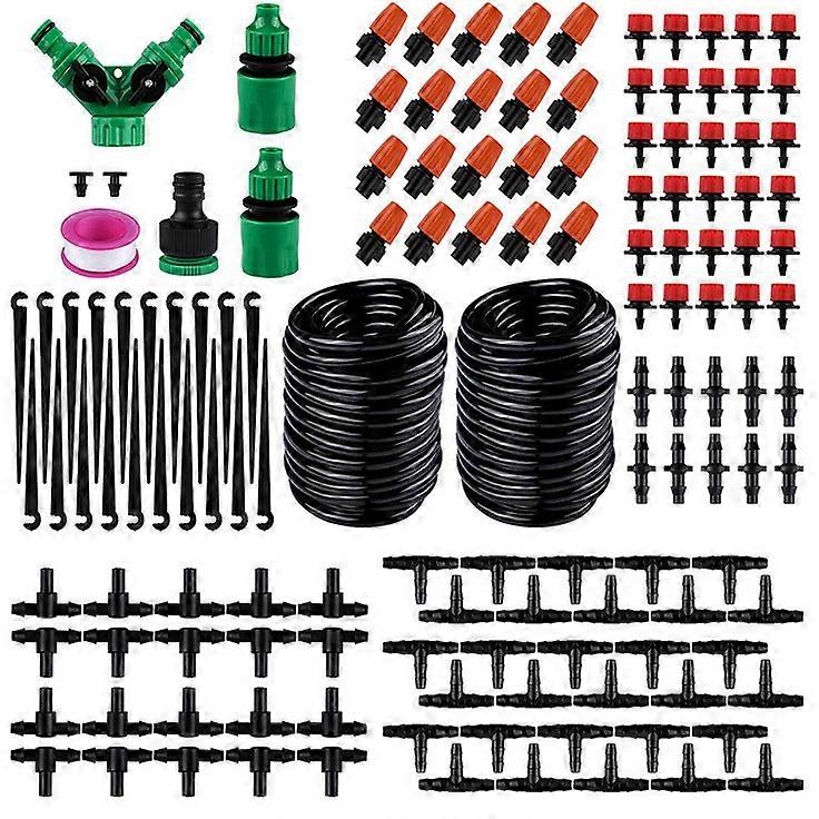 Garden Irrigation System,149 Pcs Micro Drip Irrigation Kit Automatic Watering,Automatic Drip Irrigation Kit,Garden for Plants 15M 4/7 Drip Hose