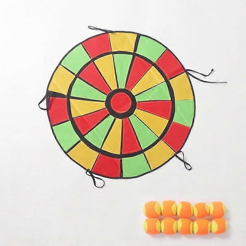 Dart Board Outdoor Hrowing Sticky Ball Target Toy With 10pcs Balls for kindergarten Parent-child Interaction Game Sport GameDart Backboards