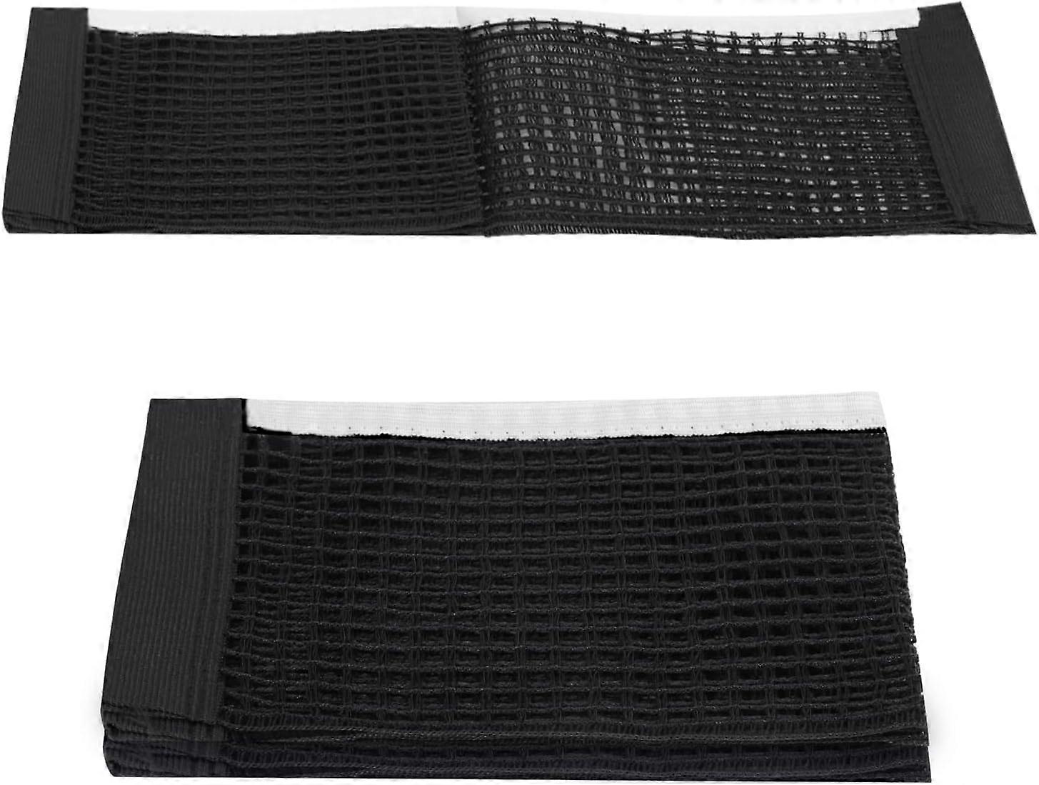 2 Pack Portable Table Tennis Net,Polyester and Cotton,Multifunctional,No Stand,Indoor and Outdoor Play(180x15cm)