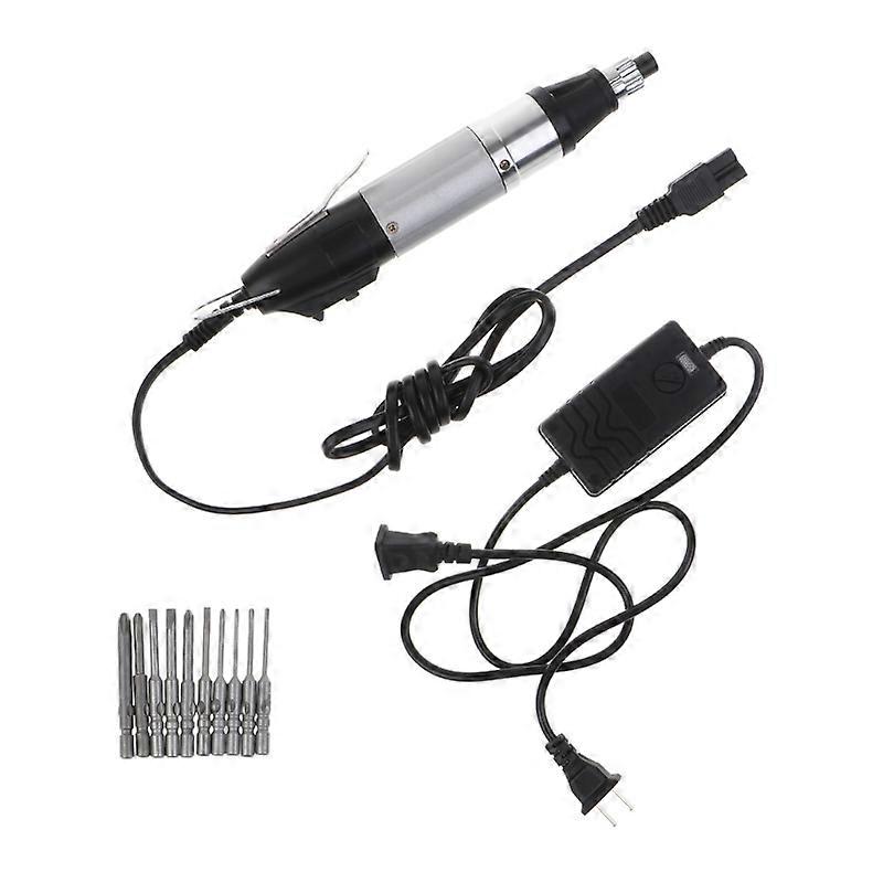 110V 220V Mini Home Cordless Electric Screwdriver with  Tip Work Light