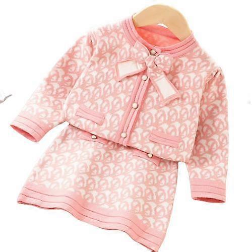 Toddler Sweater Coat Knitted Top Girl Clothes Suit Long Sleeve Top