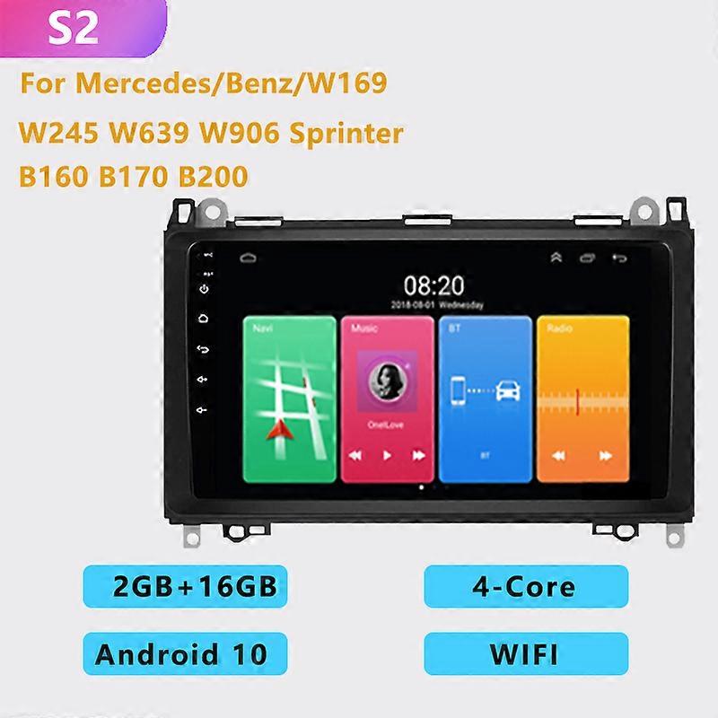 Autoradio 2DIN Lettore multimediale Android GPS automatico per Mercedes / Benz / W169 W245 W639 W906 Sprinter B160 B170 B200 TPMS DAB + OBD2