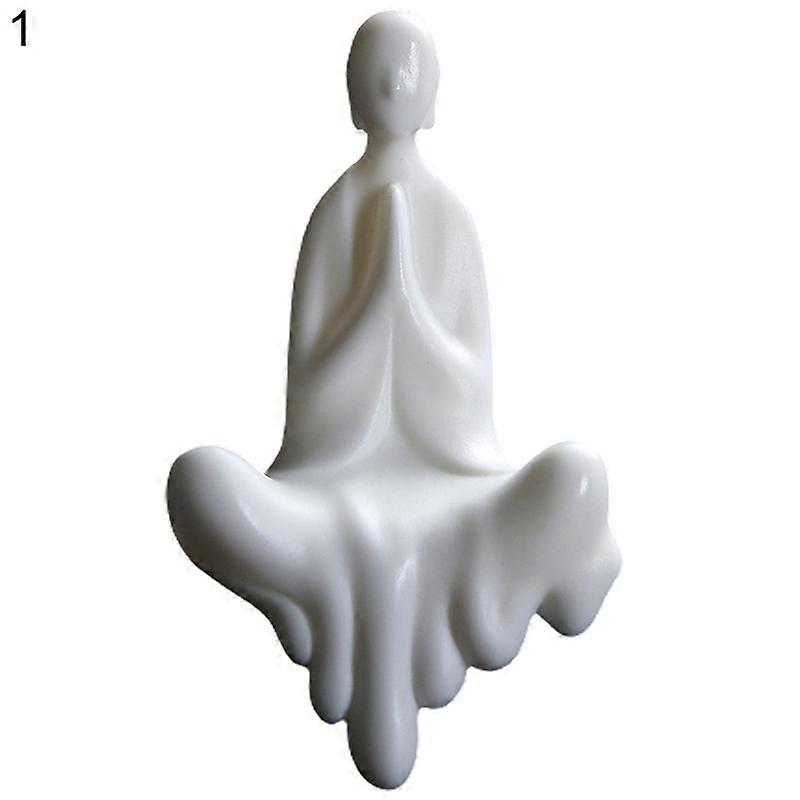 Delicate Abstract Monk Sculptures Ceramic Eye-catching Monk Sculpture Home Decor JIKAIX