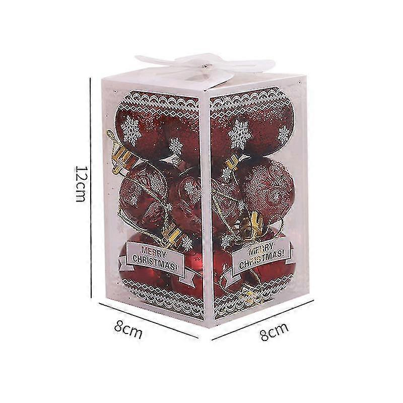 1box 12pcs Christmas Balls Christmas Tree Ornaments For Home Decor Christmas Hanging Pendant New Year Accessories Navidad