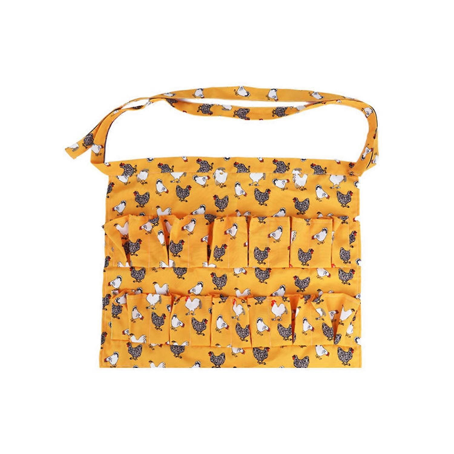 Egg Apron And Basket for Kids Canvas Lightweight Breathable Chicken Apron Comfortable Farm Apron