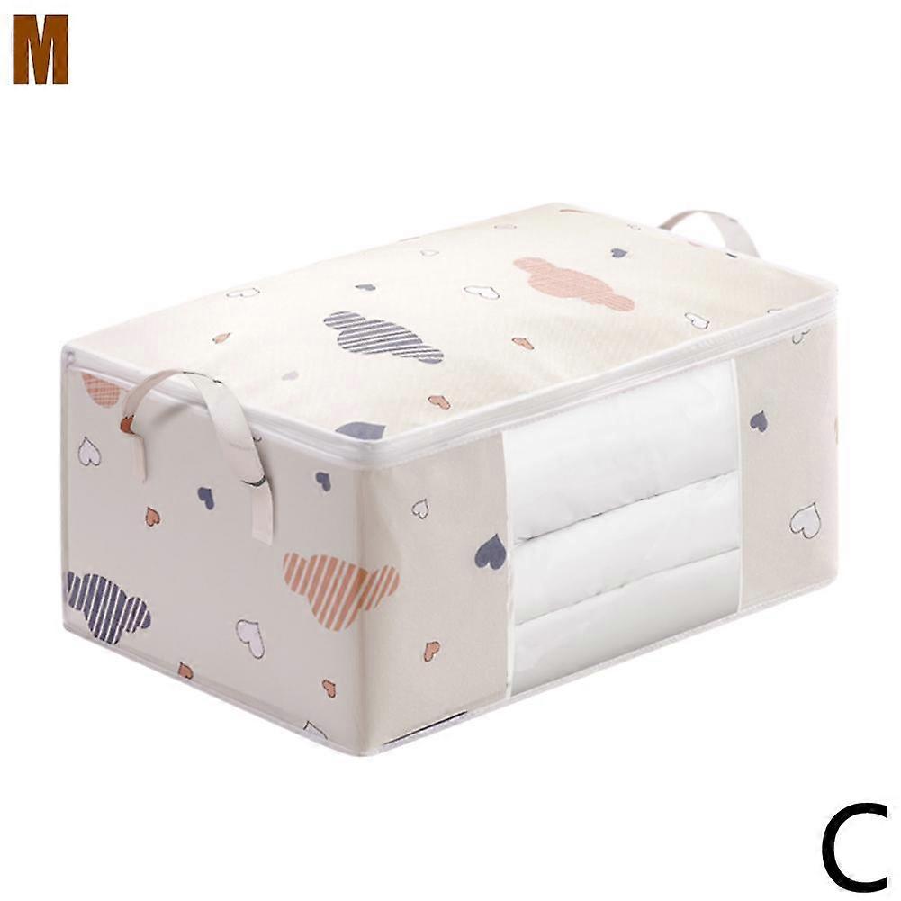 Comforter Storage Bag Large Capacity Foldable Dust Proof Zipper Organizer For Blankets Quilts