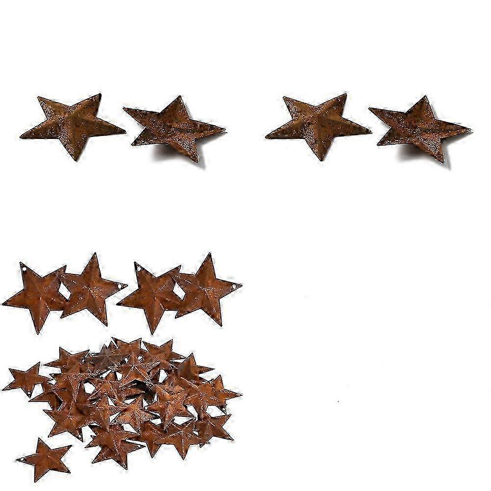 30pcs 3 Rust Iron Pendants Sienna 10pcs/style