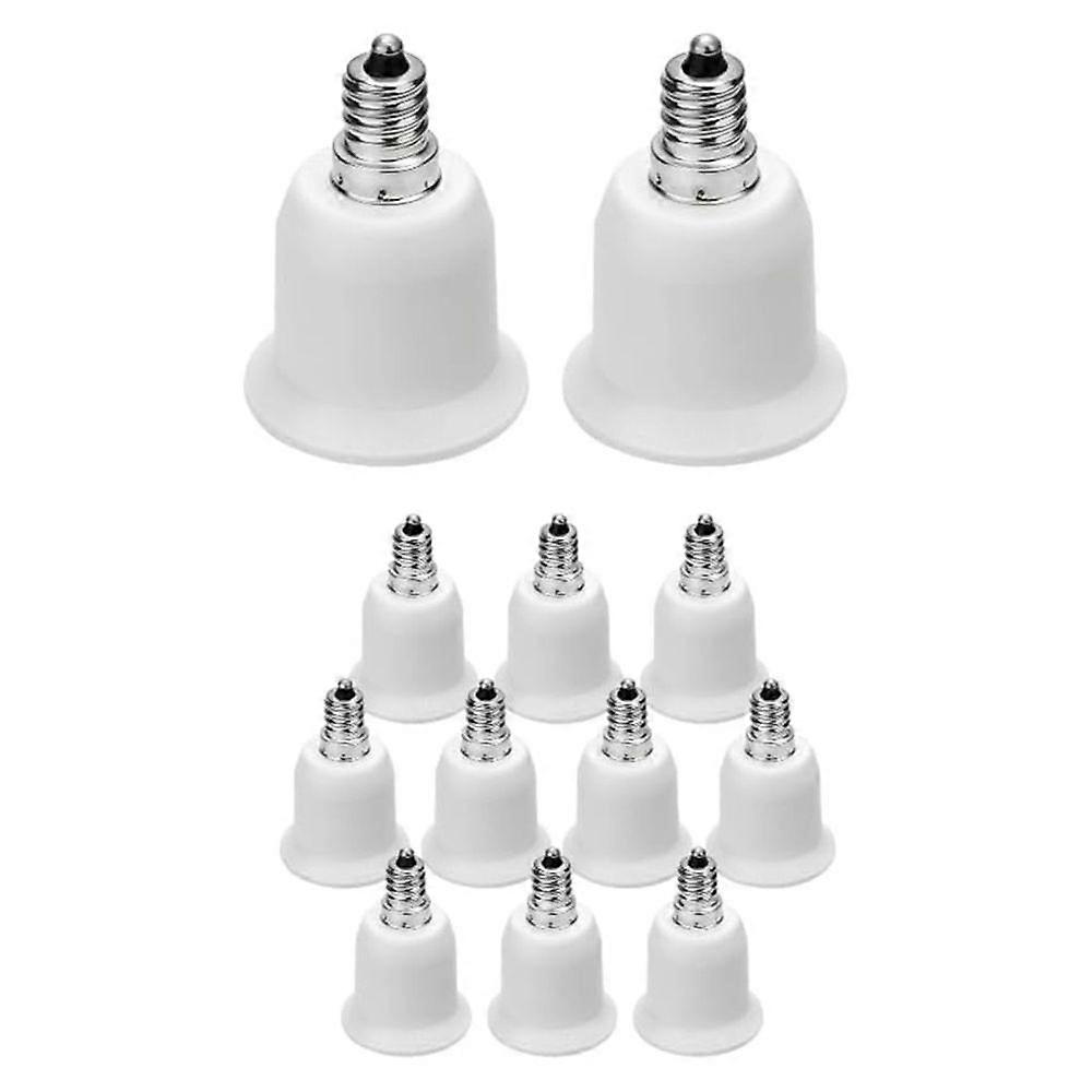 12 Pack E12 to E26 Adapter E12 Light Socket to Medium Base E26 E27 Converter Light Socket Adapter Chandelier Socket