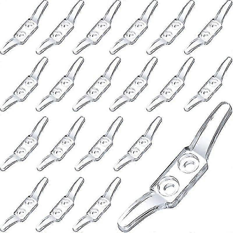 20st Clear Cord Cleat, Blind Cord Winders, vägg rep klossar, Plast Cord Krokar för persienner gardiner Solskydd Rep