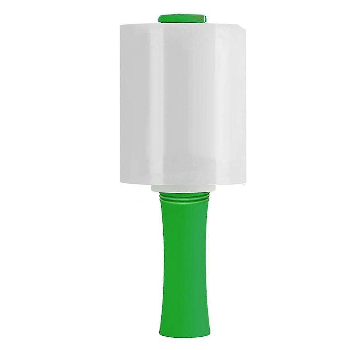 فيلم التفاف تمتد صناعي واضح 5.1 بوصة 1000 قدم لتغليف البليت بمقبض بلاستيكي ، تغليف ذاتي الالتصاق