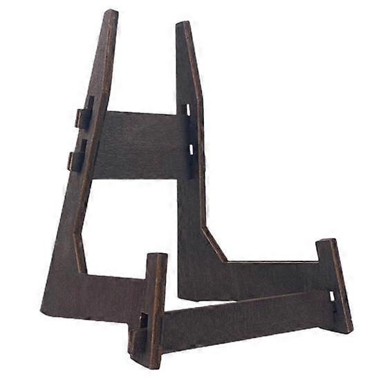 Display Stand Vintage L-shaped Wooden Plate Stand Multi-Purpose Picture Display Holder for Home Decoration