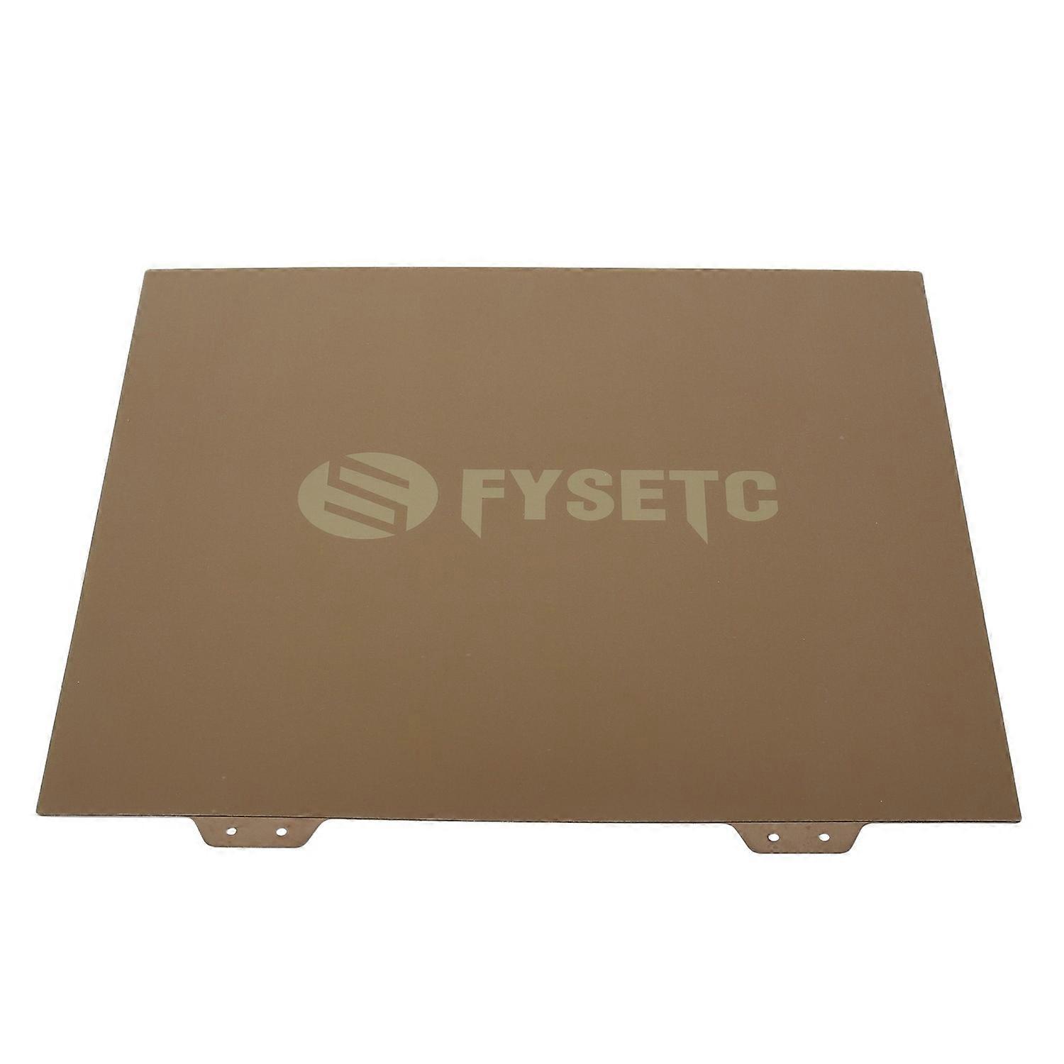 Spring Steel Sheet Double Sided PEI Gold Powder Flexible Build Plate for 3D Printing 355x355mm