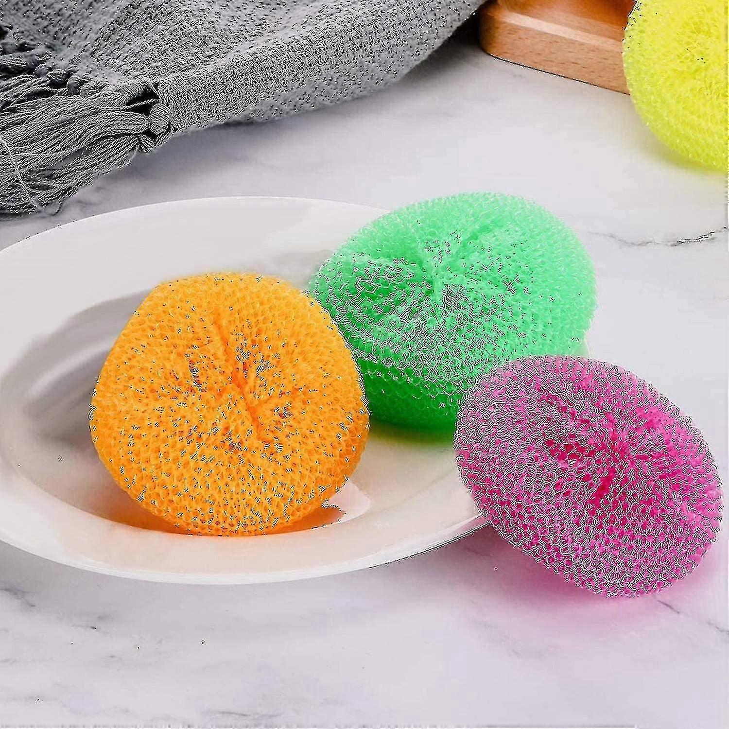 Scouring Pads Round Dishwashing Pads Anti-scratch Plastic Scouring Pads Mesh