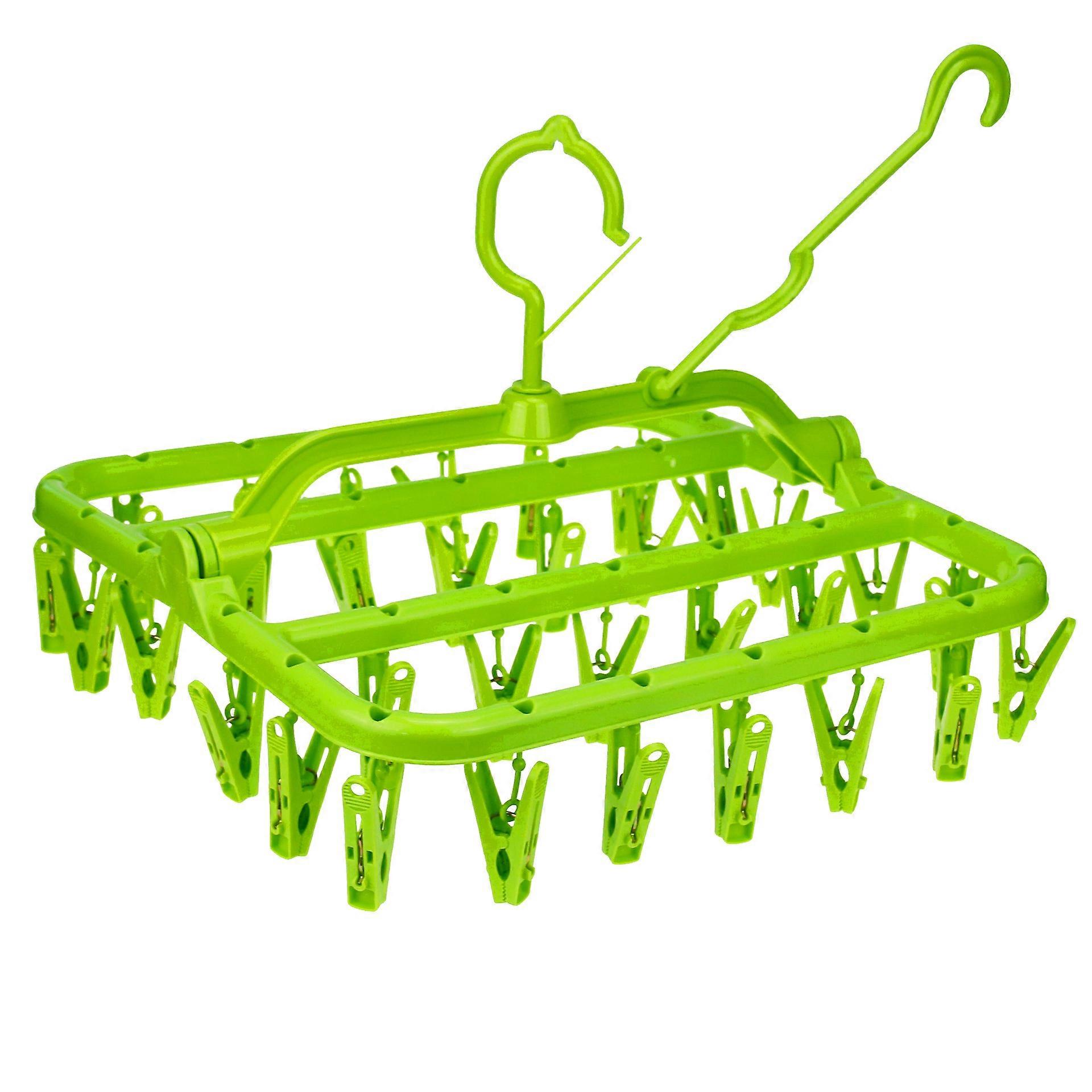 Plastic folding hanger for home use, for underwear and socks