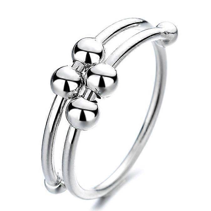 SBSGV Women Double Layer Ring Adjustable Open High Polish Simple Fashionable Ring for Party Date Christmas Valentine's Day