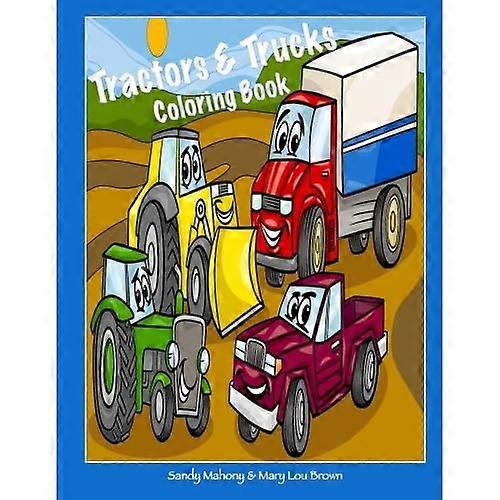 Tractors & Trucks Coloring Book