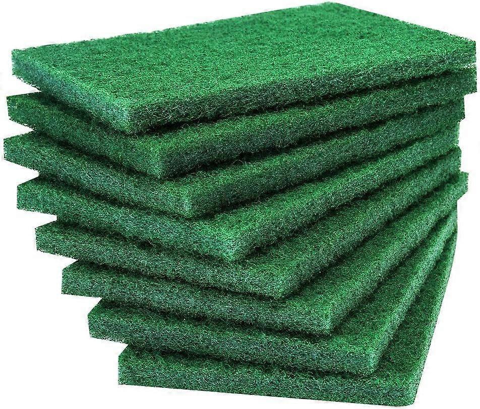 8PCS Scouring Pad - Premium Heavy Duty Scrub Pads with AntiGrease Technology, Reusable Household Green Dish Scrubber, Multipurpose Scour pad - fo