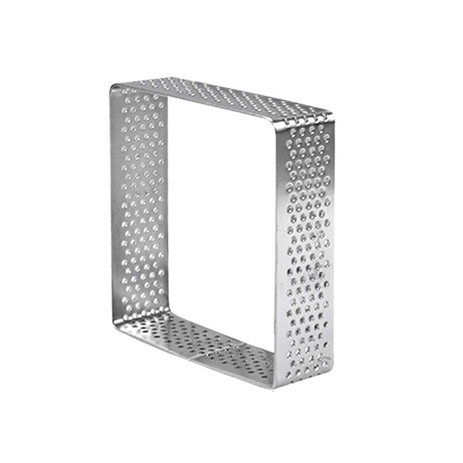 Cake Moulds Mousse Circles Square Shape DIY Rings Non Stick Bakeware Tart Rings Stainless Steel Material for Puff Breads