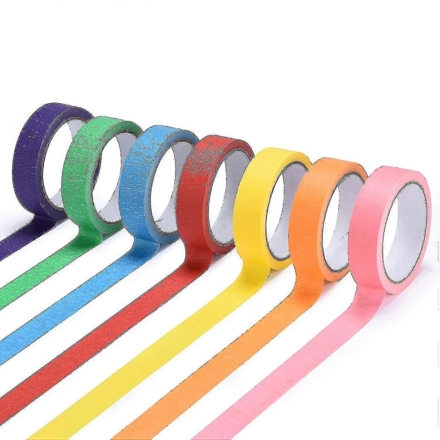 10ks barevná maskovací páska, barevná malířská páska pro umění a řemesla, označování
