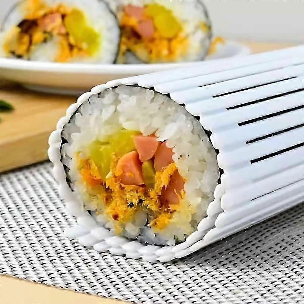 Sushi Mat Reusable PP Plastic Rolling Sushi Mat DIY Sushi Making Kit Cake Rolling Mat
