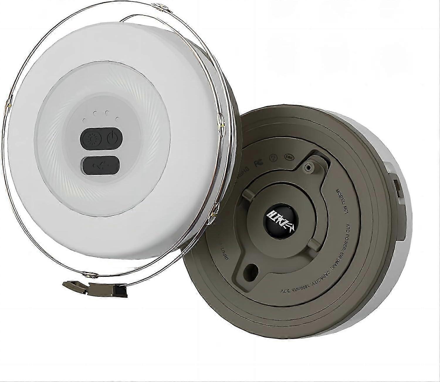 2 adet Roll Up 2'si 1 Arada Kamp Işıkları Str-ing Şarj Edilebilir Açık Kapalı Tatil Festivali Dekorasyonu İçin Taşınabilir - Sıcak Beyaz 33ft