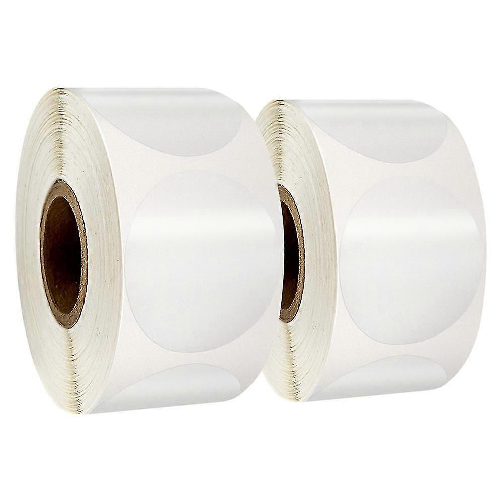 Clear Package Seals, Clear Round Sticker Labels For Envelopes, Gift Packaging (500 Per Roll)