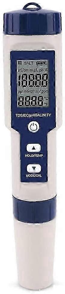 5 in 1 Digital Meter TDS / EC / PH / Salinity / Temperature Water quality monitoring tester