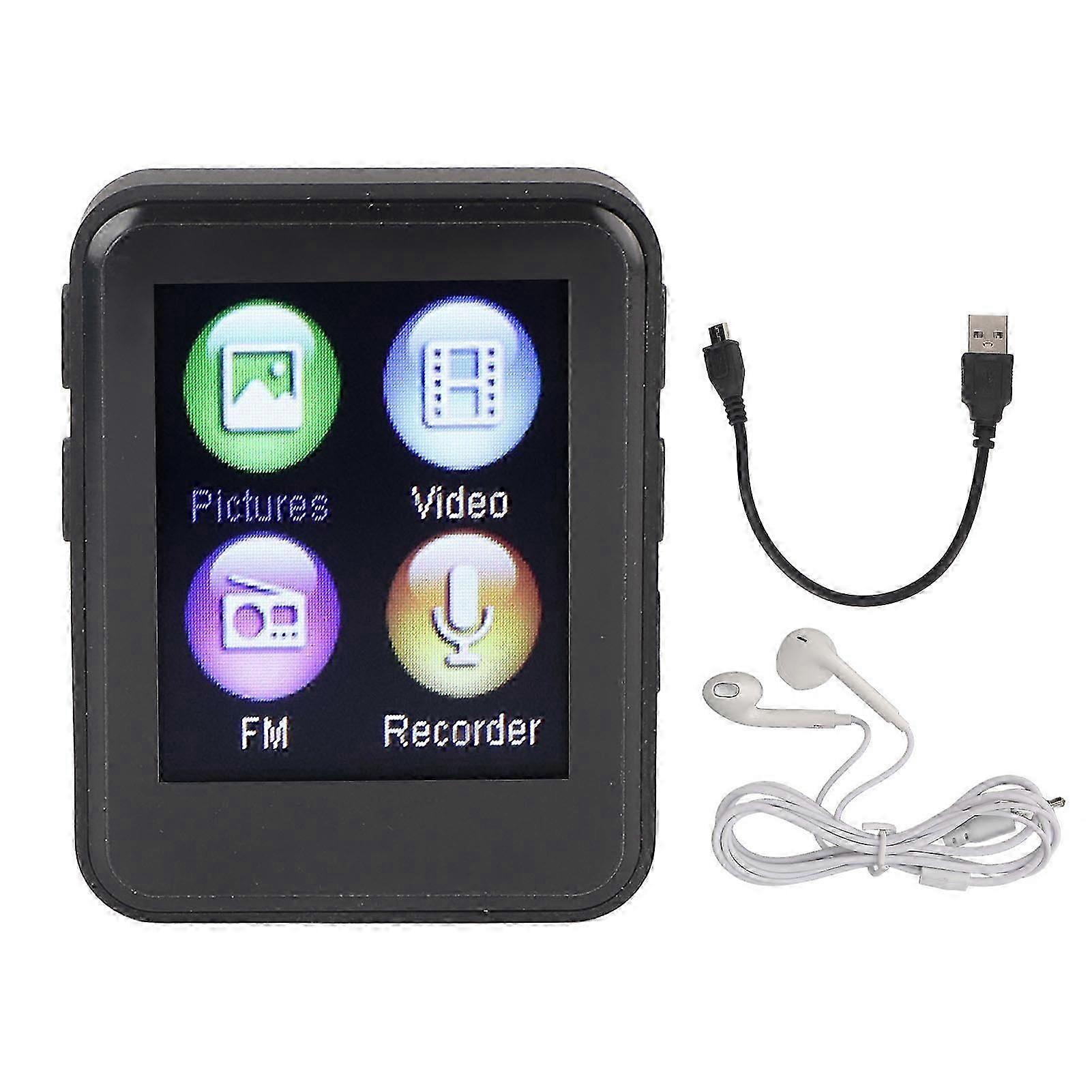 Mp3 Player 1.77 Inch Tft Color Screen Multifunction Bluetooth 5.0 Portable Hifi Music Player For Running Gym Walking