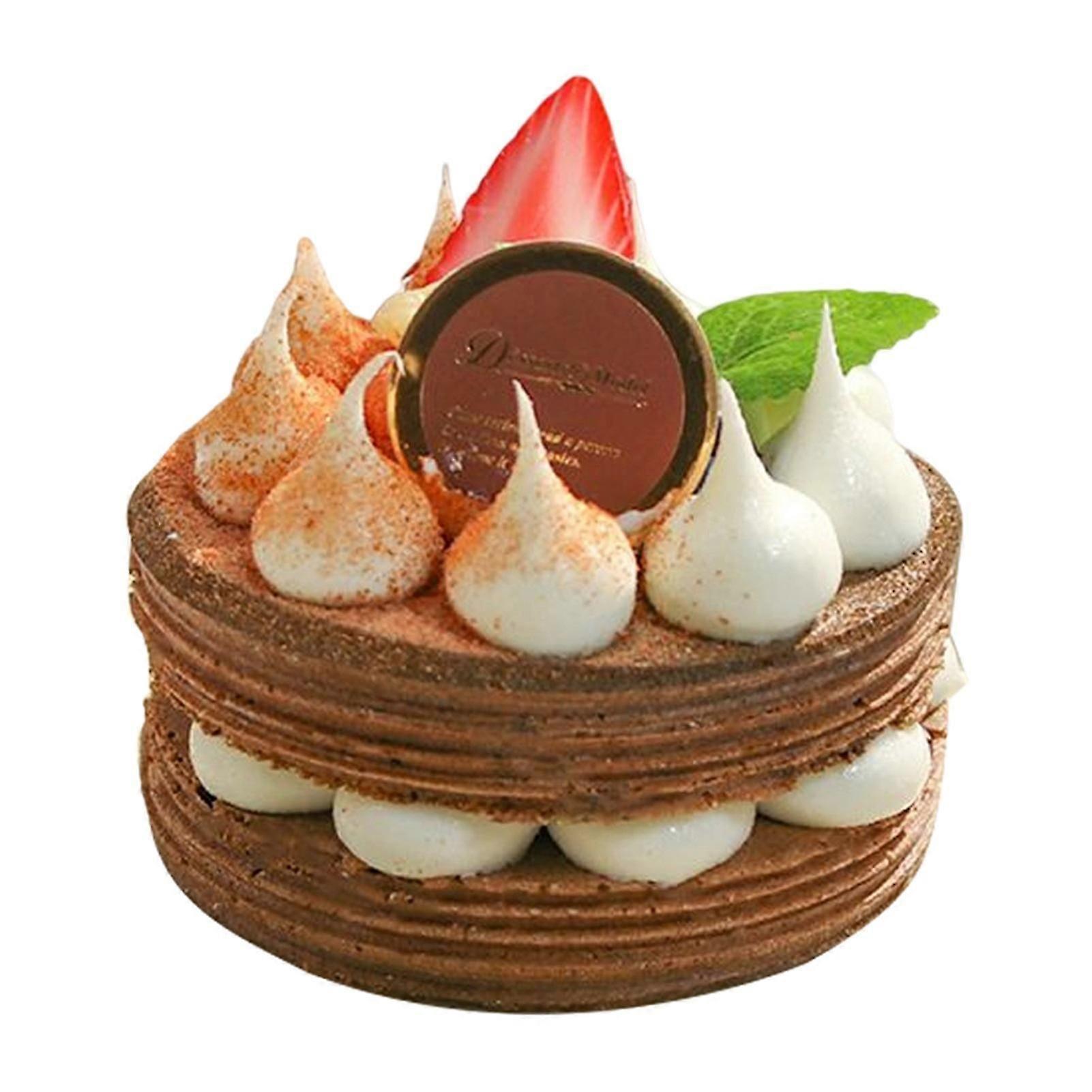 Cake Props Interesting Wear Resistant PVC Simulation French Cake Food Model for Party