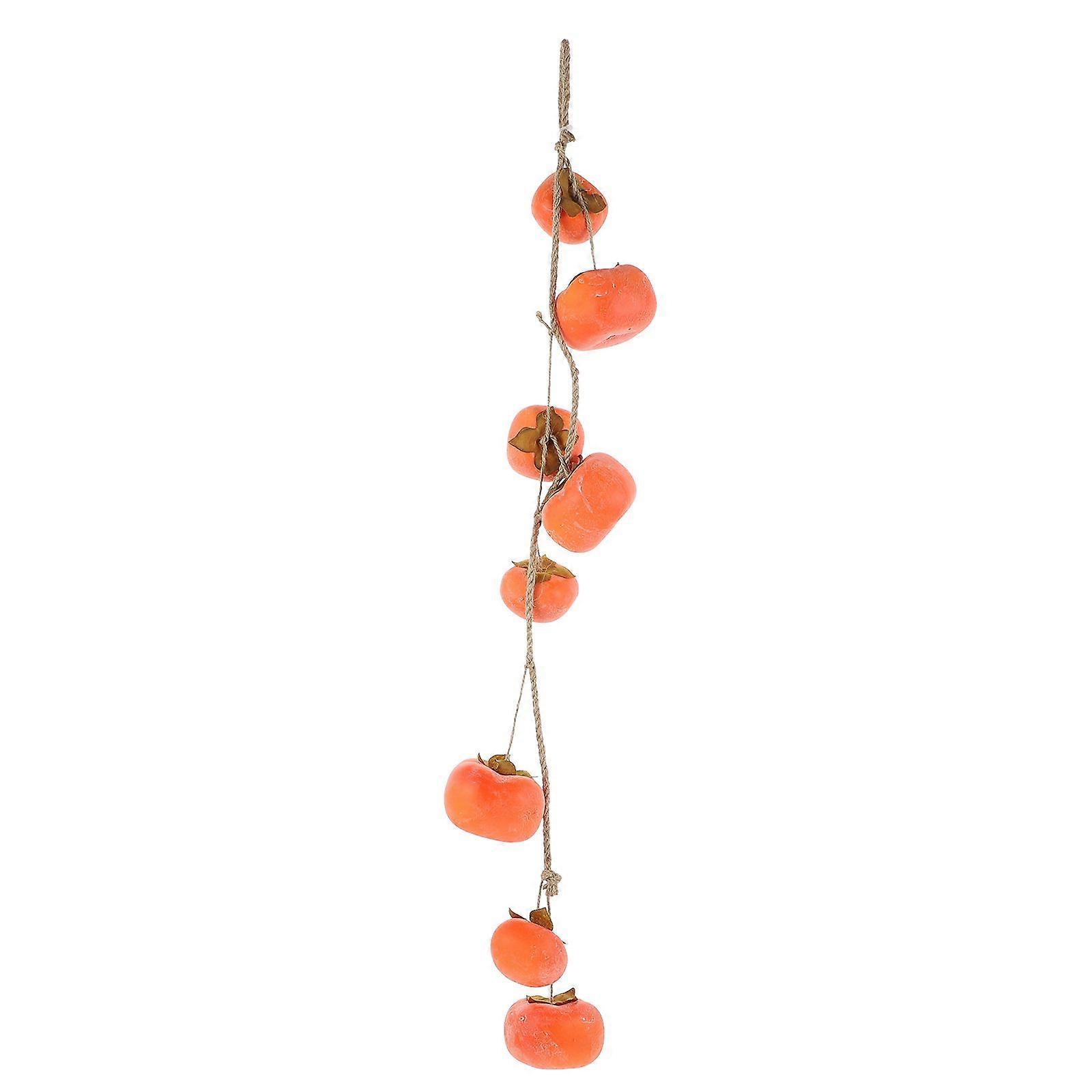 1 Pcs Exquisite Artificial Persimmon-shaped Decoration Desktop Ornament (Orange)