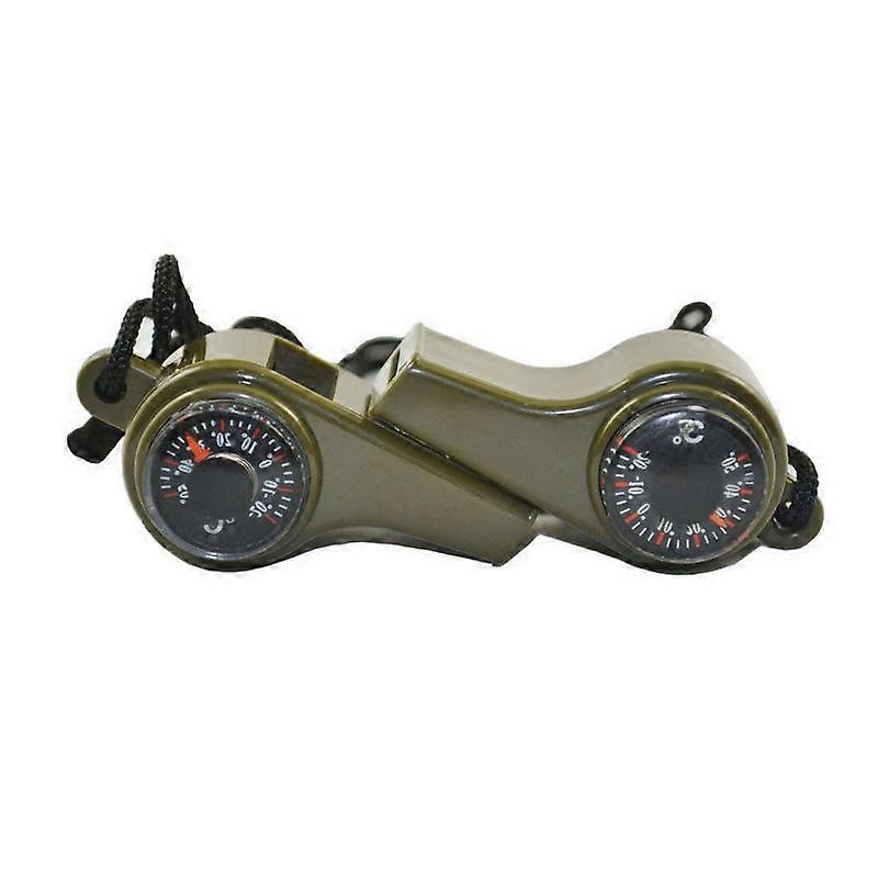 1PC Whistle Outdoor Compass Thermometer 3 in 1 Camping Hiking Accessories Multifunctional Survival Tools Nylon Neck Leash Compass