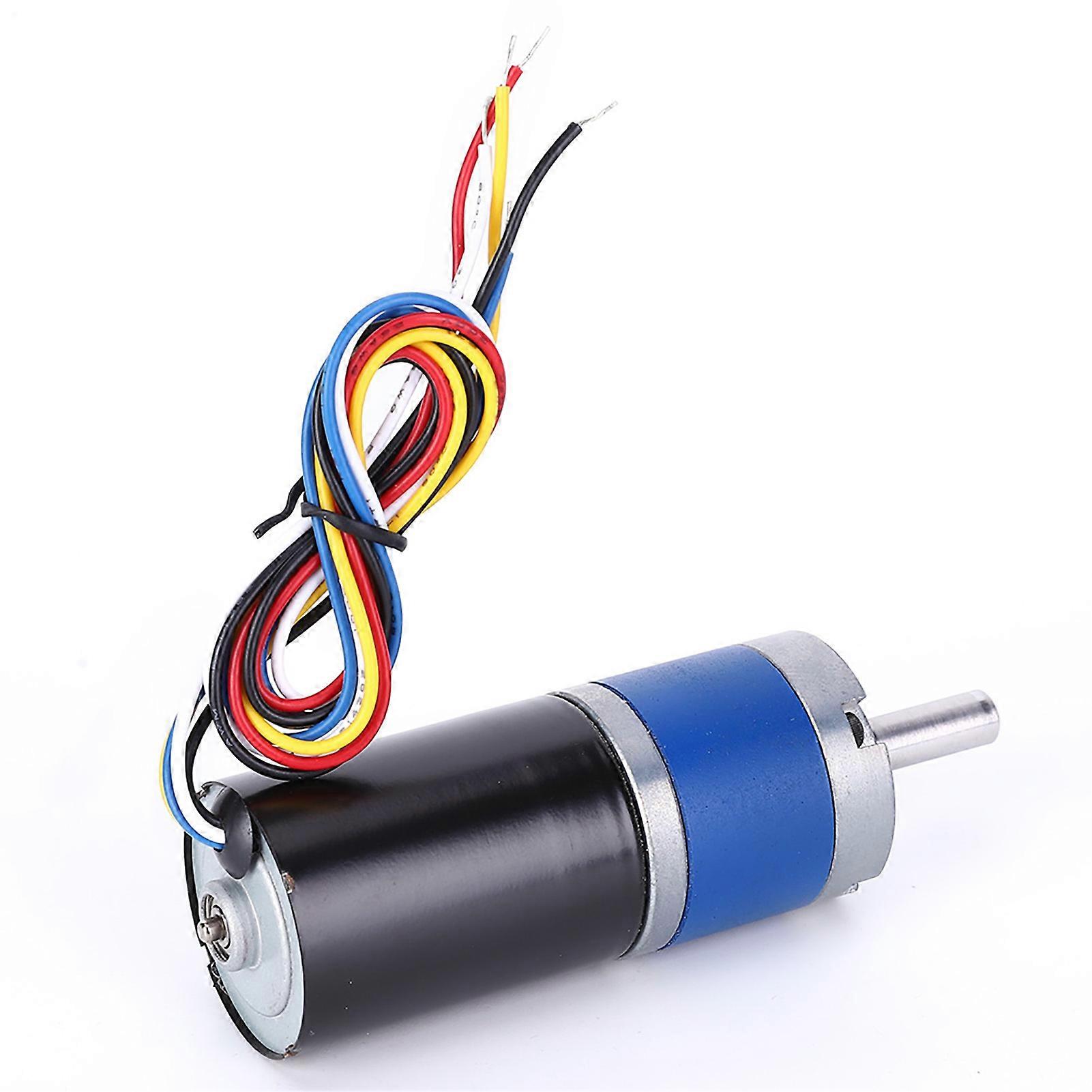 Rankomu Gear Motor Brushless DC Motor Metal Gear 36mm High Torsion Low Noise Wear Resistant 12V (12RPM)