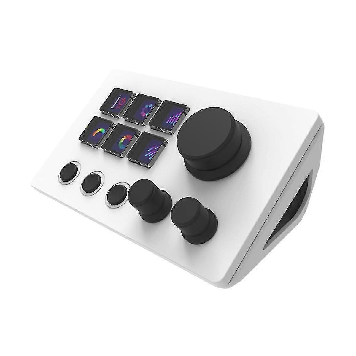 compatible StreamDeck Virtual Keyboard LCD Button 6 Keys Live Content Creation Controller Custom But