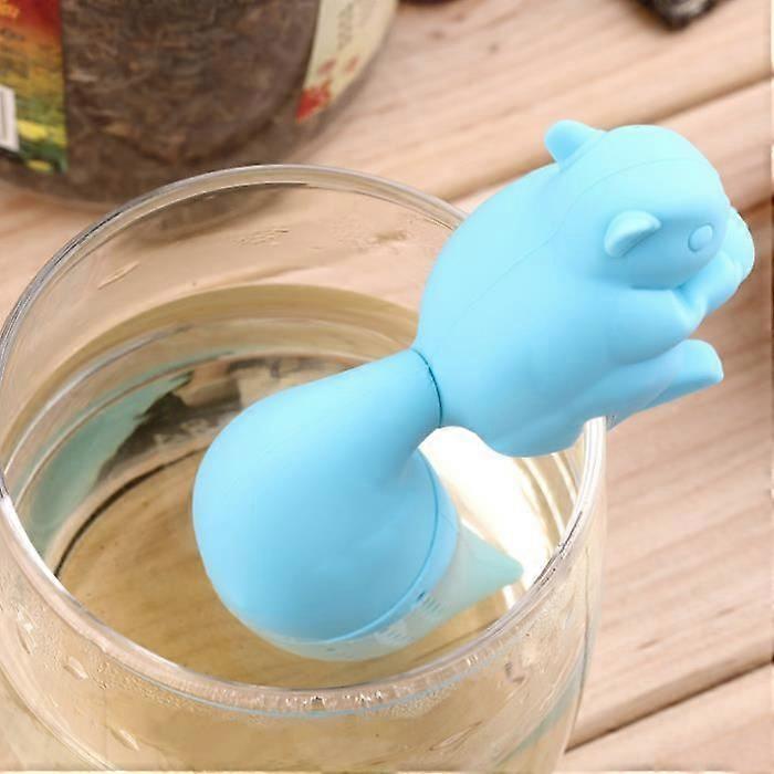 Cute Squirrel Tea Strainer Silicone Loose Leaf Tea Infuser Filter Diffuser Fun Tea Accessories Tea Accessories