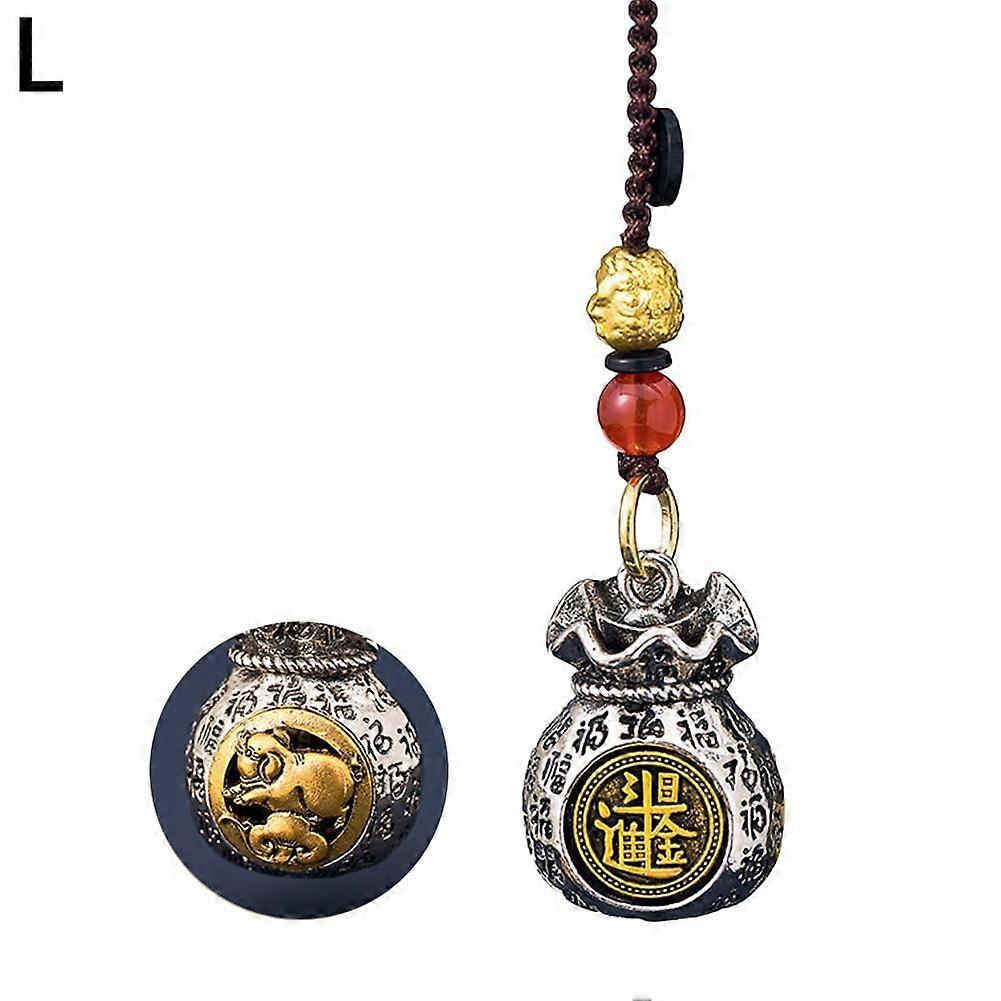 Twelve-Zodiac God of Wealth Bag, Spring Festival Rotating Lucky Bag Ornament