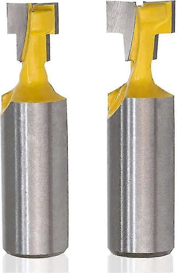 Shank Keyhole Router Bit Set T-slot Woodworking Grooving Router Bits Slotting Milling Cutter compatible Power Tools(4pcs)