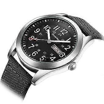 Readeel Top Quartz Heren Horloges Week Sport Casual Mannen Horloge Klok Hot Black