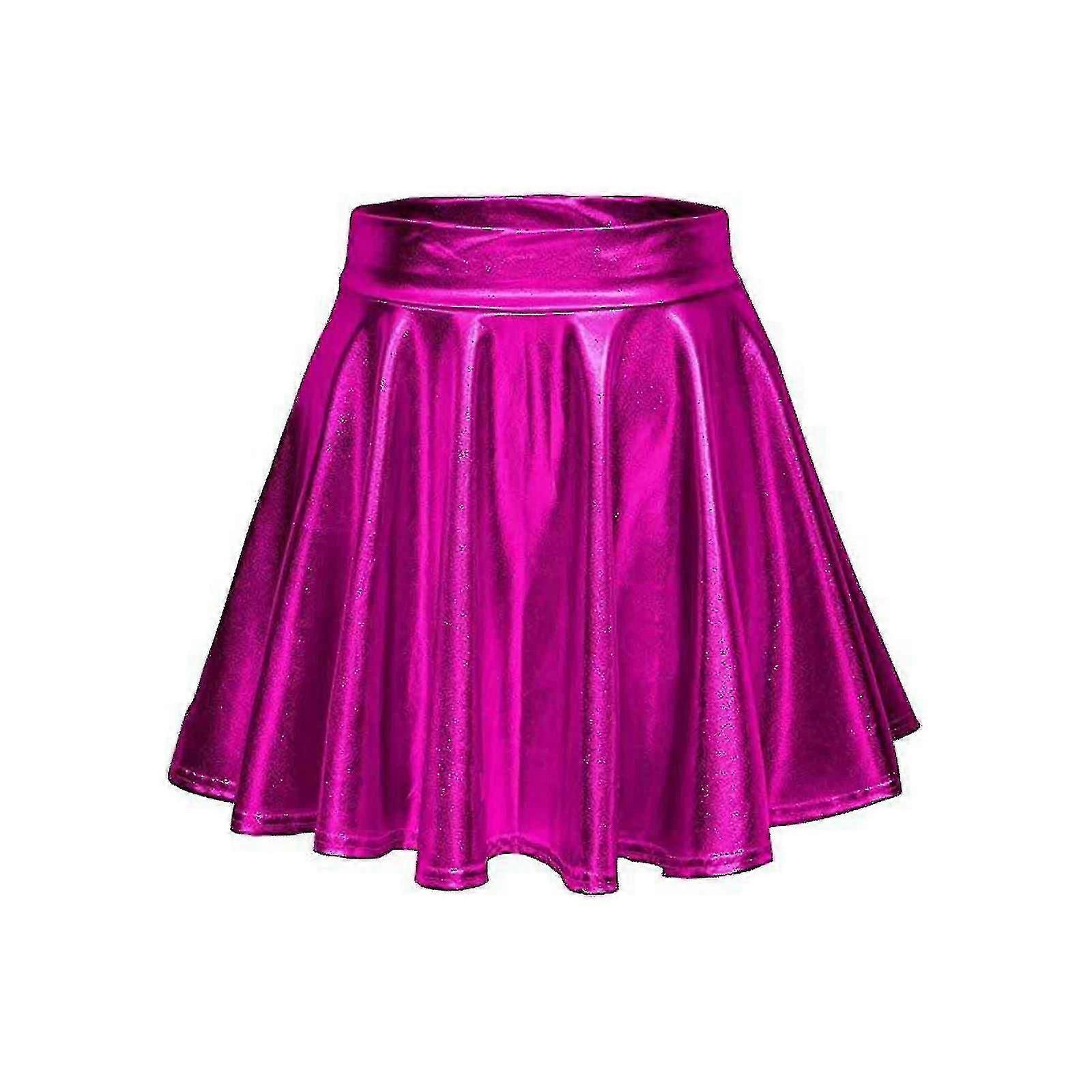 Női fémes rakott szoknya, minigördeszkás szoknya-lian