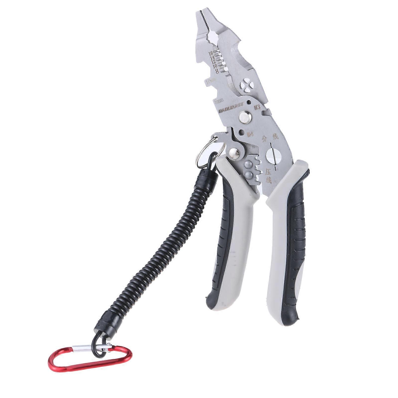 Wire Stripper Multifunction Tool for Cutting Cable Screws Comfortable Gripping Crimper Cutter Plier Wire Cutting