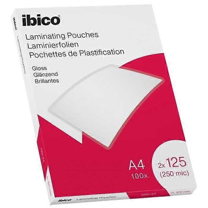 Ibico glossy A4 laminating pouches 250 microns