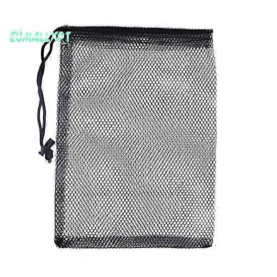 Large Capacity Drawstring Mesh Golf Ball Bag - Portable, Quick Drying, Foldable Nylon Net for Heavy-Duty, Multi-functional Storage
