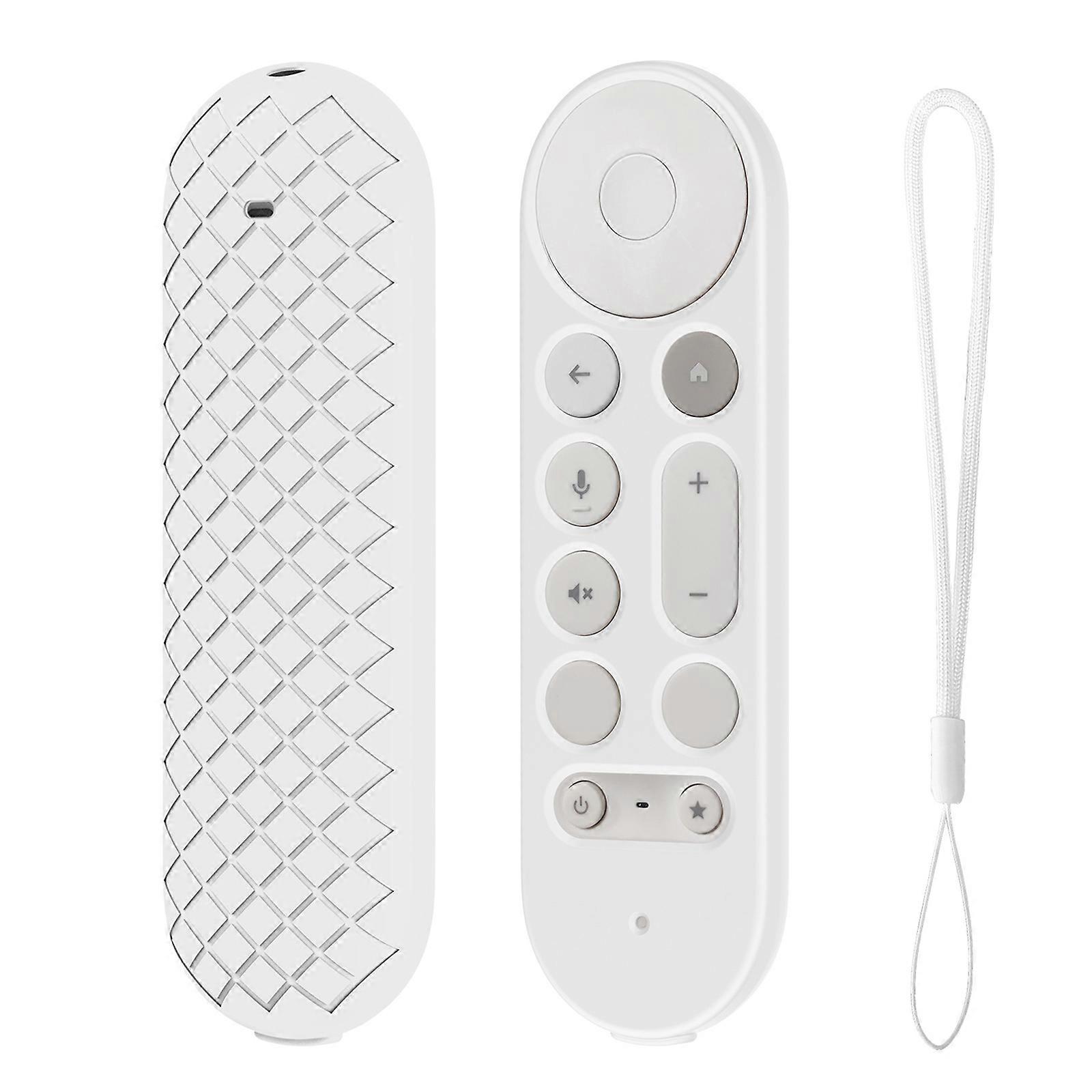 User Friendly Full Coverage Silicone Case Protector For TV Streamer 4K 2024 Remotes,Sleeve Enhances Grip Case White