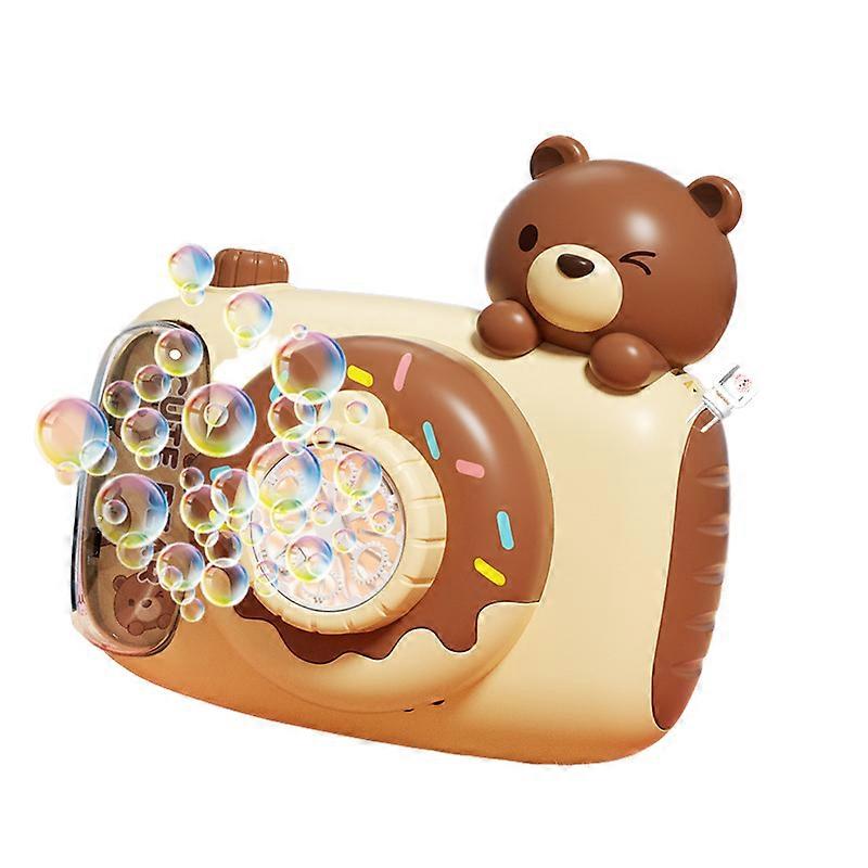 Eagle Stone Easter Bunny Bubble Machine, Children's Camera bubble machine, automatic bubble machine with lights, tape, 2 bubble water, with batteries,