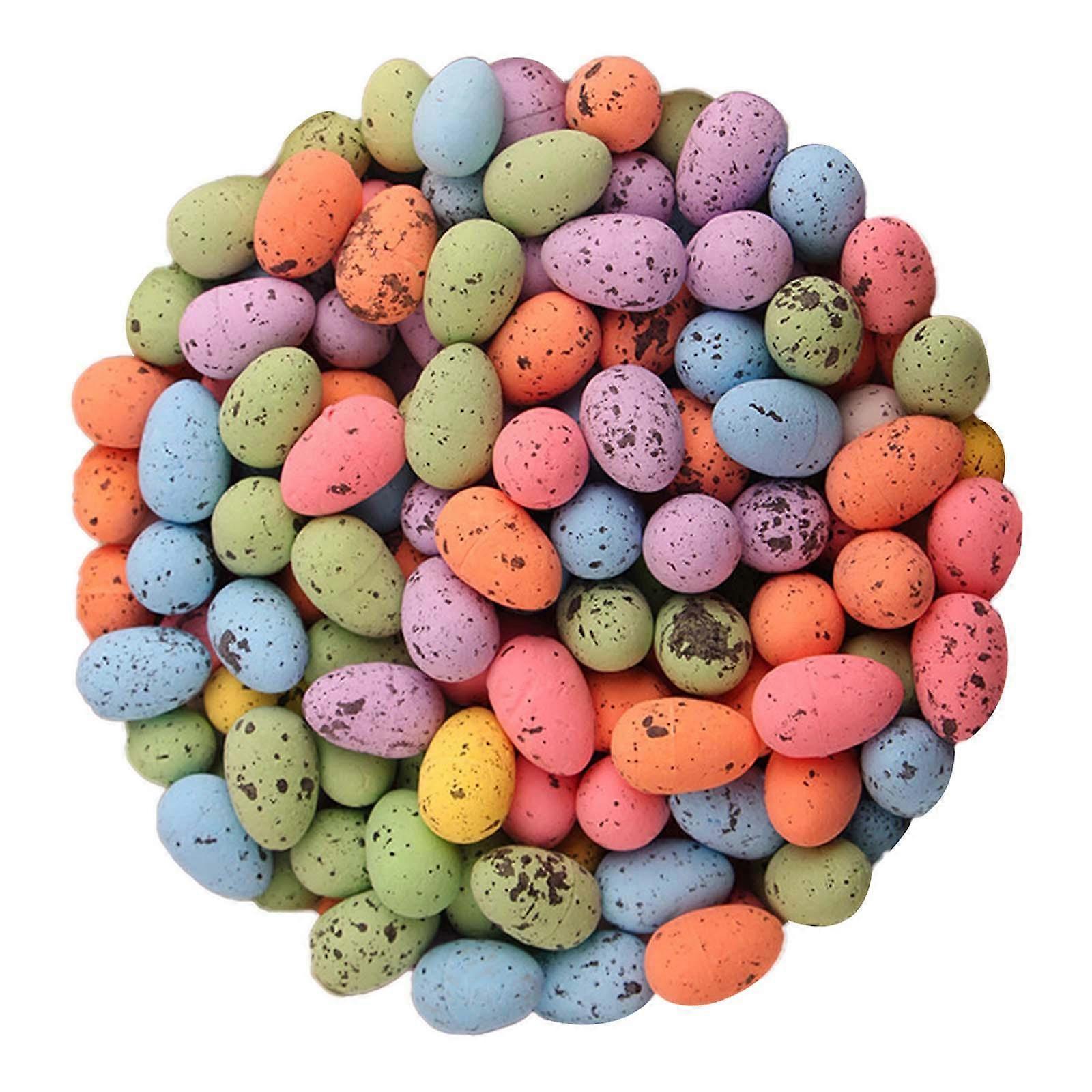 50 Pieces Small Foam Easter Eggs Faux Speckled Eggs Decorative Easter Eggs