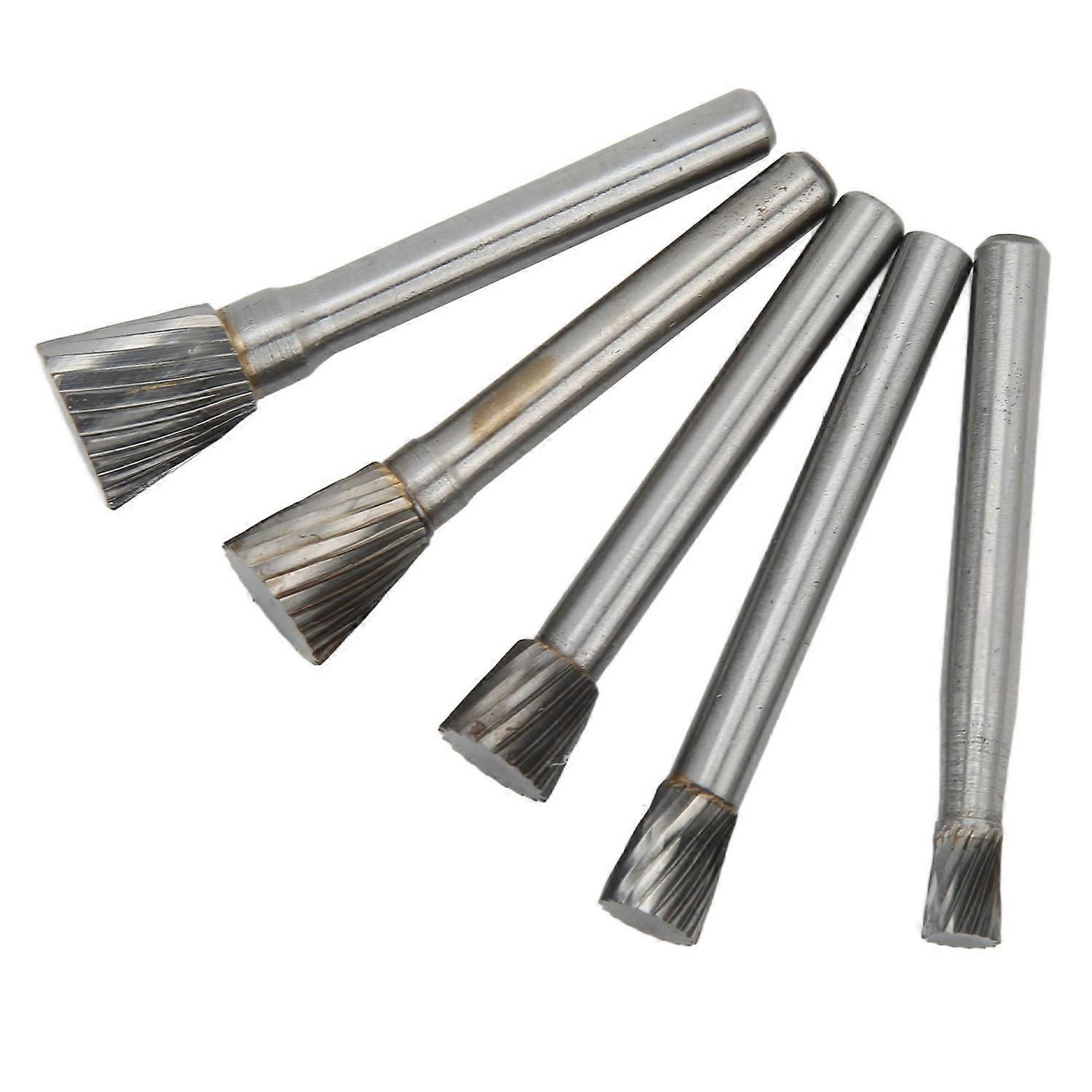 N Type Rotary Burr Set Single Cut 6mm Shank Carbide Grinding Polishing Files for Aviation Vehicles S