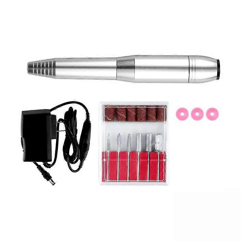 Nail Artistry Tool, Professional Nail Drill Kit, Multi-Function Metal Bits & Sanding Bands