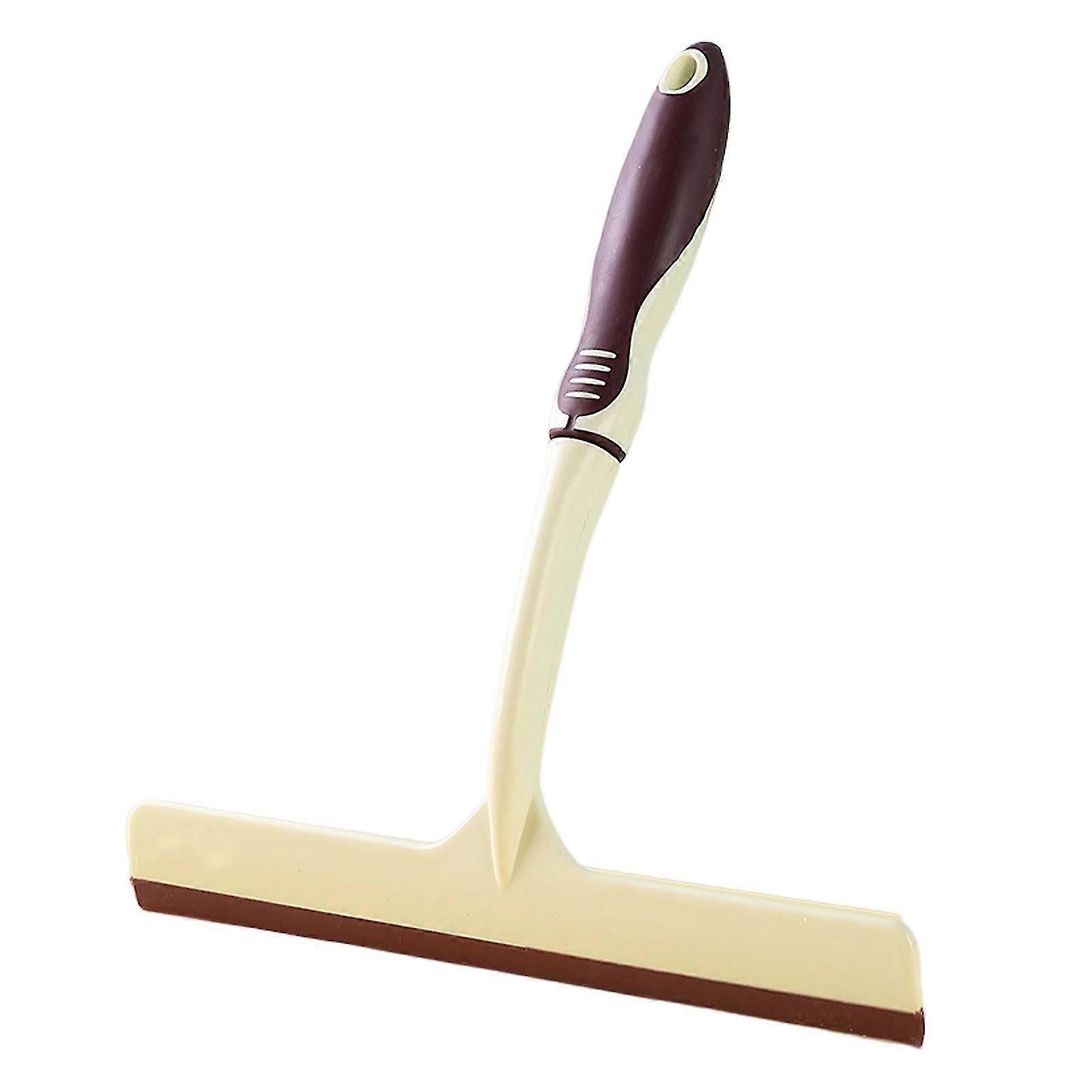 Glass Scraper with Long Handle, Rust-Resistant Shower Squeegee for Bathroom Kitchen Window Cleaning Tool