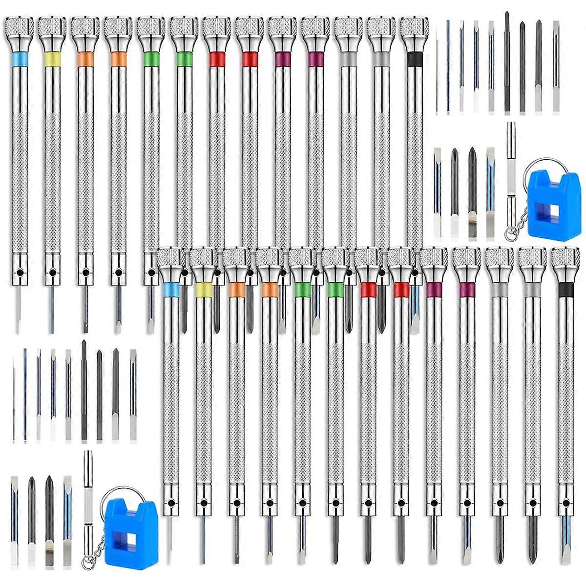 26Pcs Watch Screwdriver Set, Anti Slip Small Screwdriver Set, 0.6-2.0MM Mini Screw Driver, Electroni
