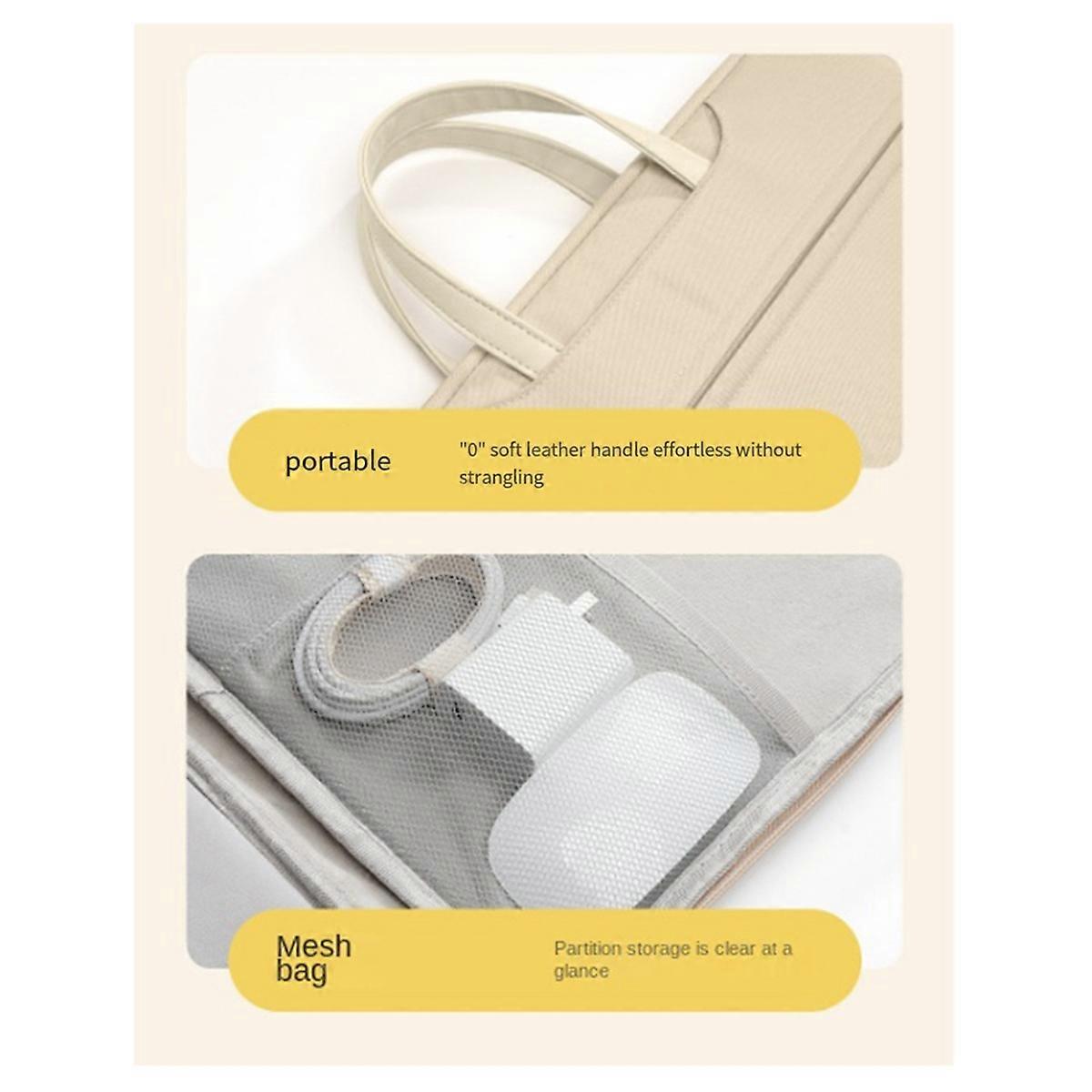 15.6 In Tablet Sleeve Case Portable Laptop Sleeve Case,Khaki